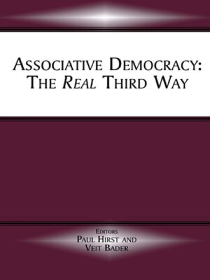 cover image of Associative Democracy